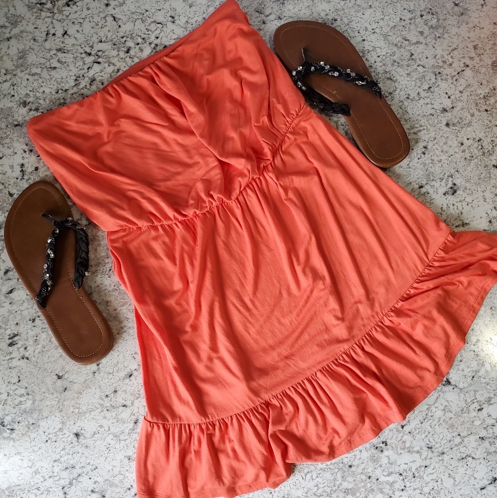 Mini dress coral
